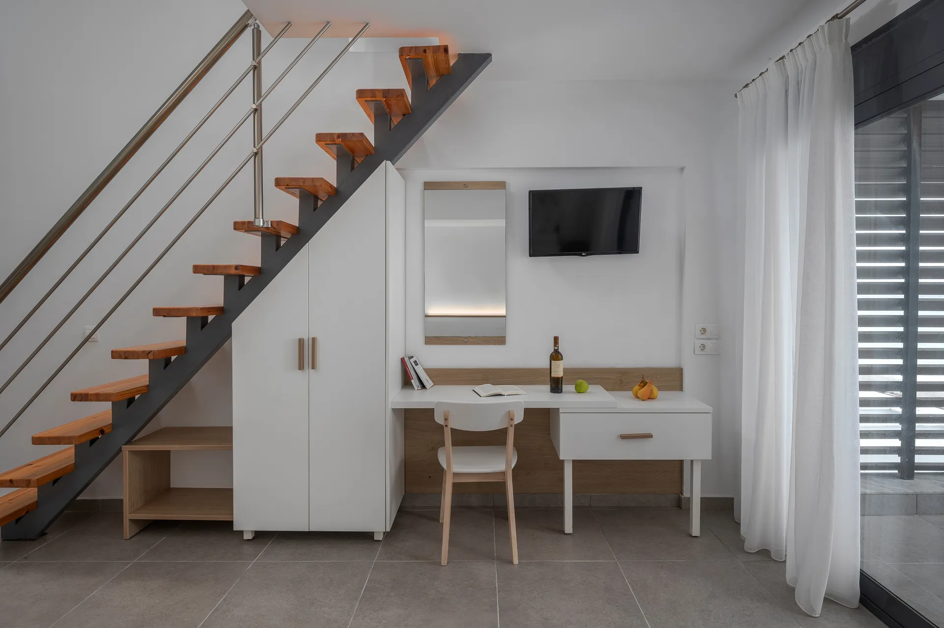 Tiara Holidays - Cavo Blue Coastal Living - Duplex Suite Sea View - stairs
